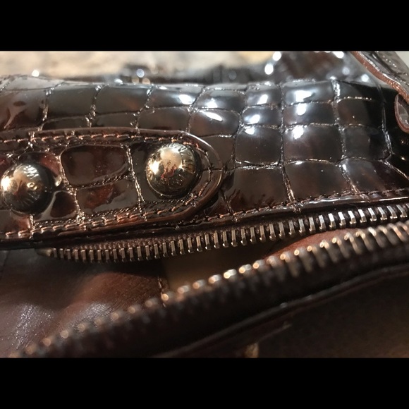 HUGE! Stuart Weitzman shoulder bag croc leather - Picture 8 of 11